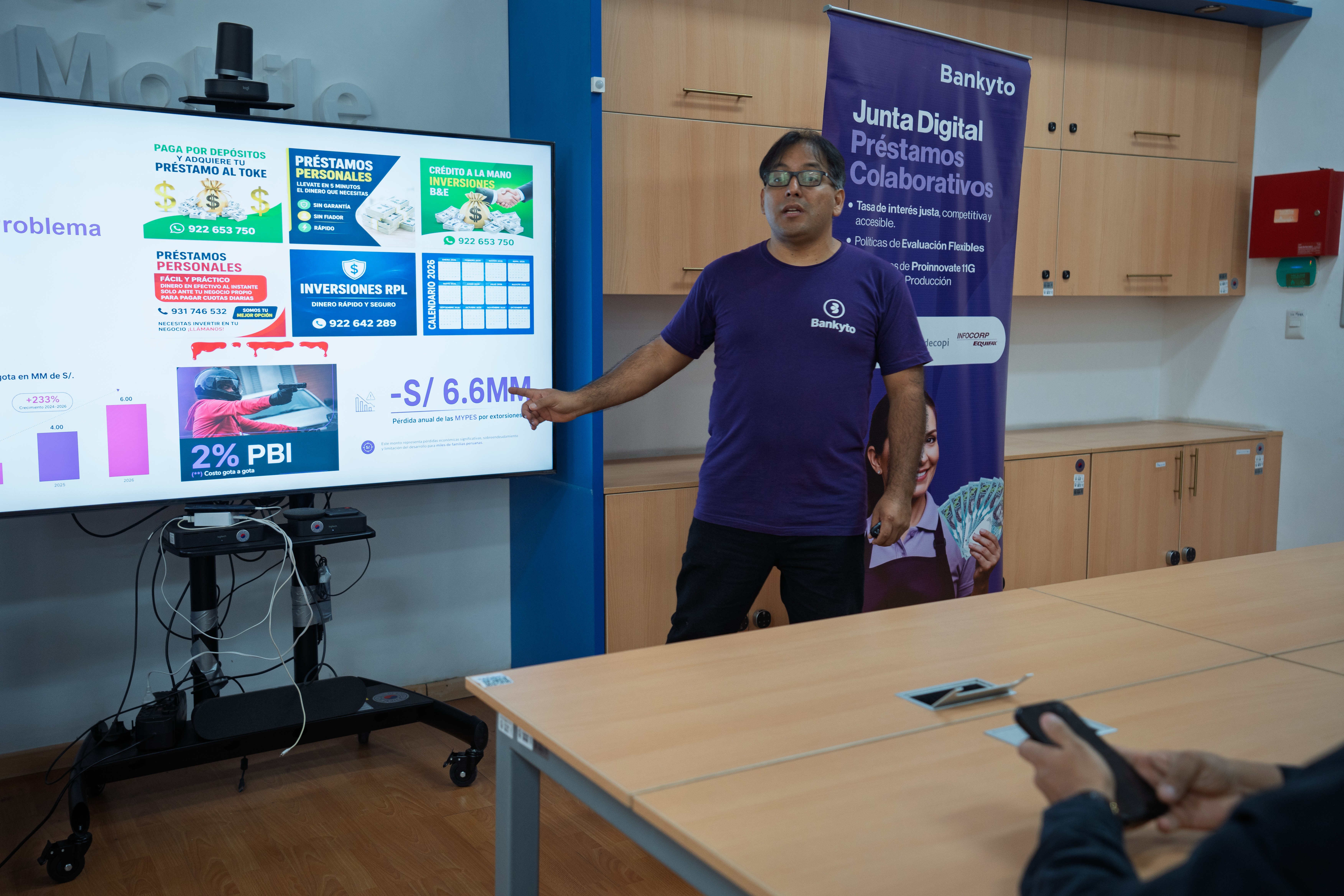 Presentación de resultados de la startup Bankito